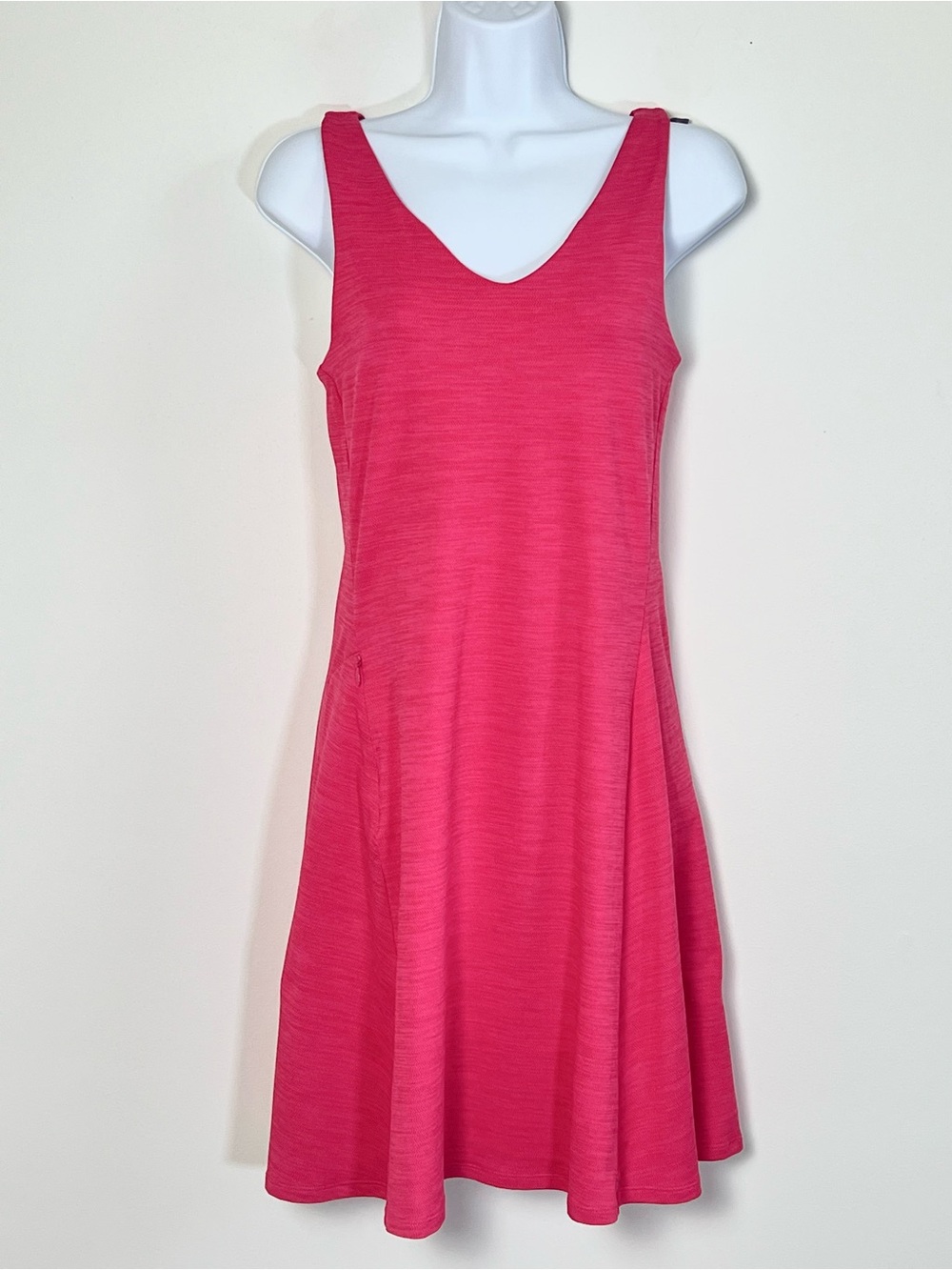 Toad&Co Tech Tomboy Tank Dress Fuchsia Pink Strappy Ladder Back Size XS